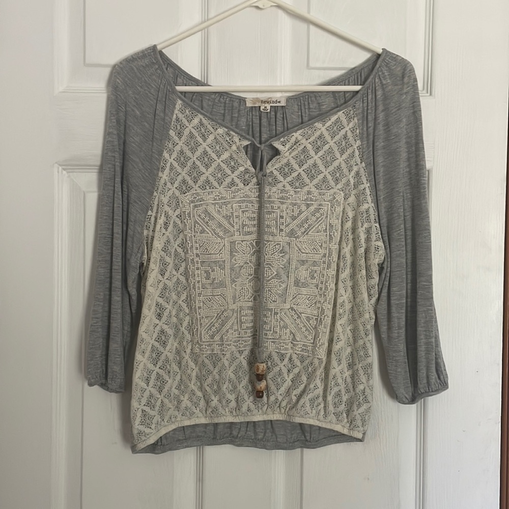 Medium Rewind cropped blouse